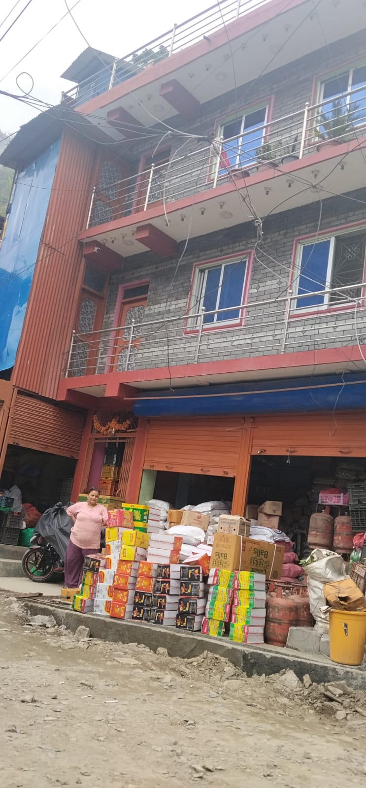 Storefront of Safal and Sachin Stores at Darbang 06 Malika, Myagdi